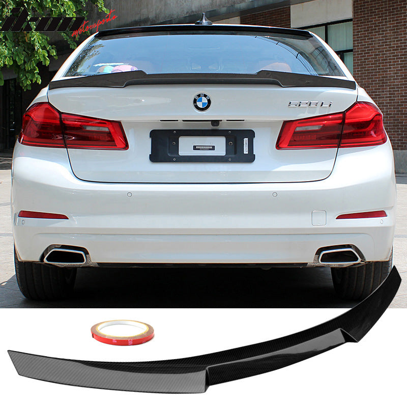 2017-2023 BMW 5-Series G30 M4 Style Carbon Fiber Trunk Spoiler