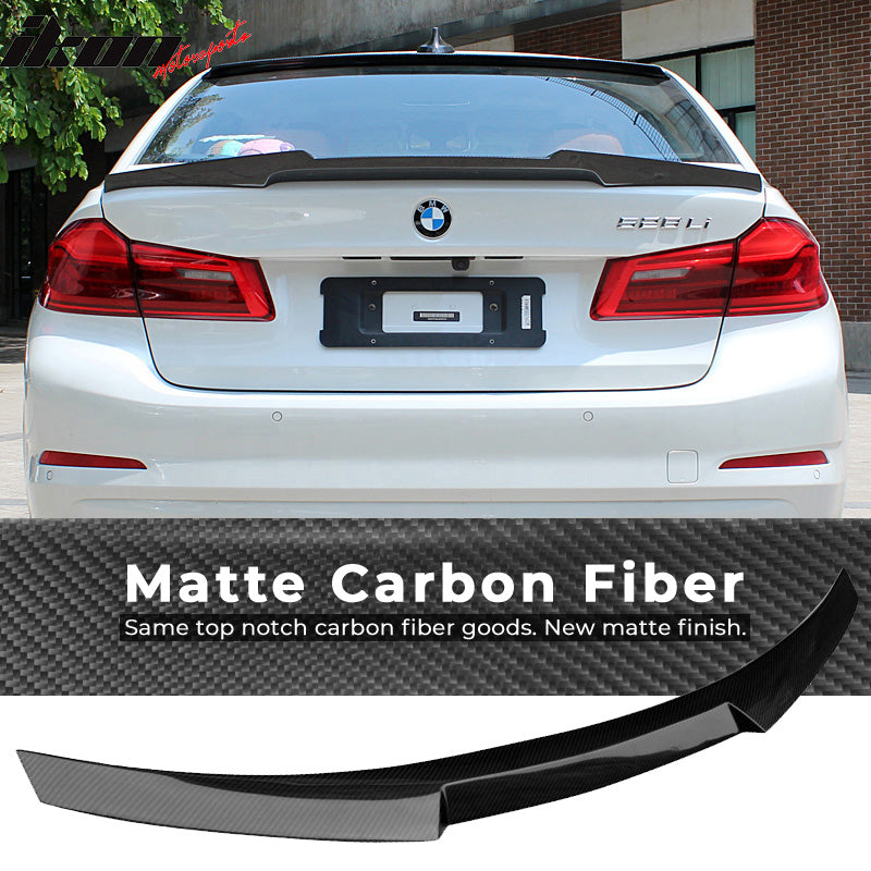 IKON MOTORSPORTS, Trunk Spoiler Compatible With 2017-2023 BMW 5-Series ...
