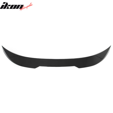 Fits 22-26 BMW 2-Series G42 G87 M2 IKON Trunk Spoiler Gloss Black Rear Wing ABS