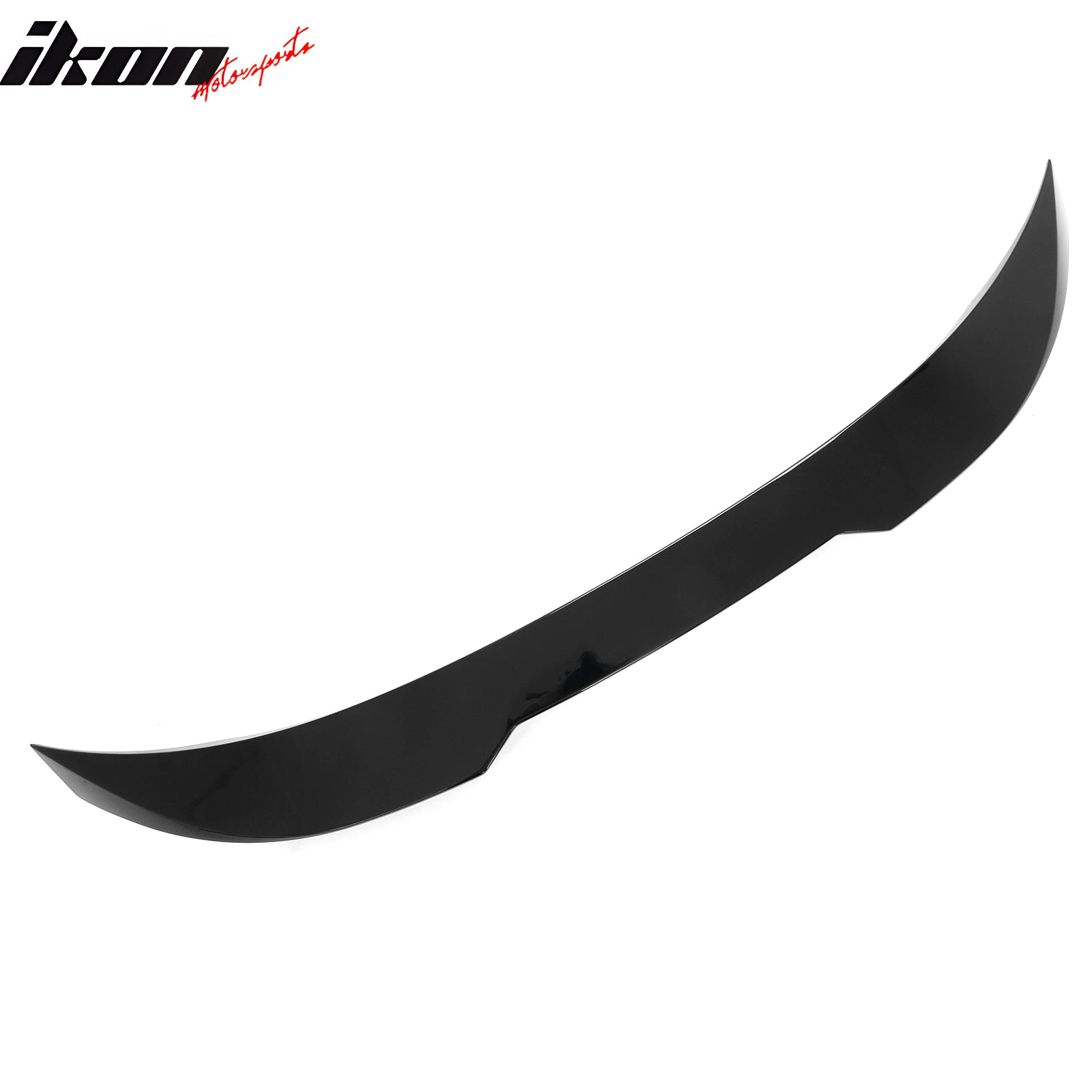 Fits 22-26 BMW 2-Series G42 G87 M2 IKON Trunk Spoiler Gloss Black Rear Wing ABS