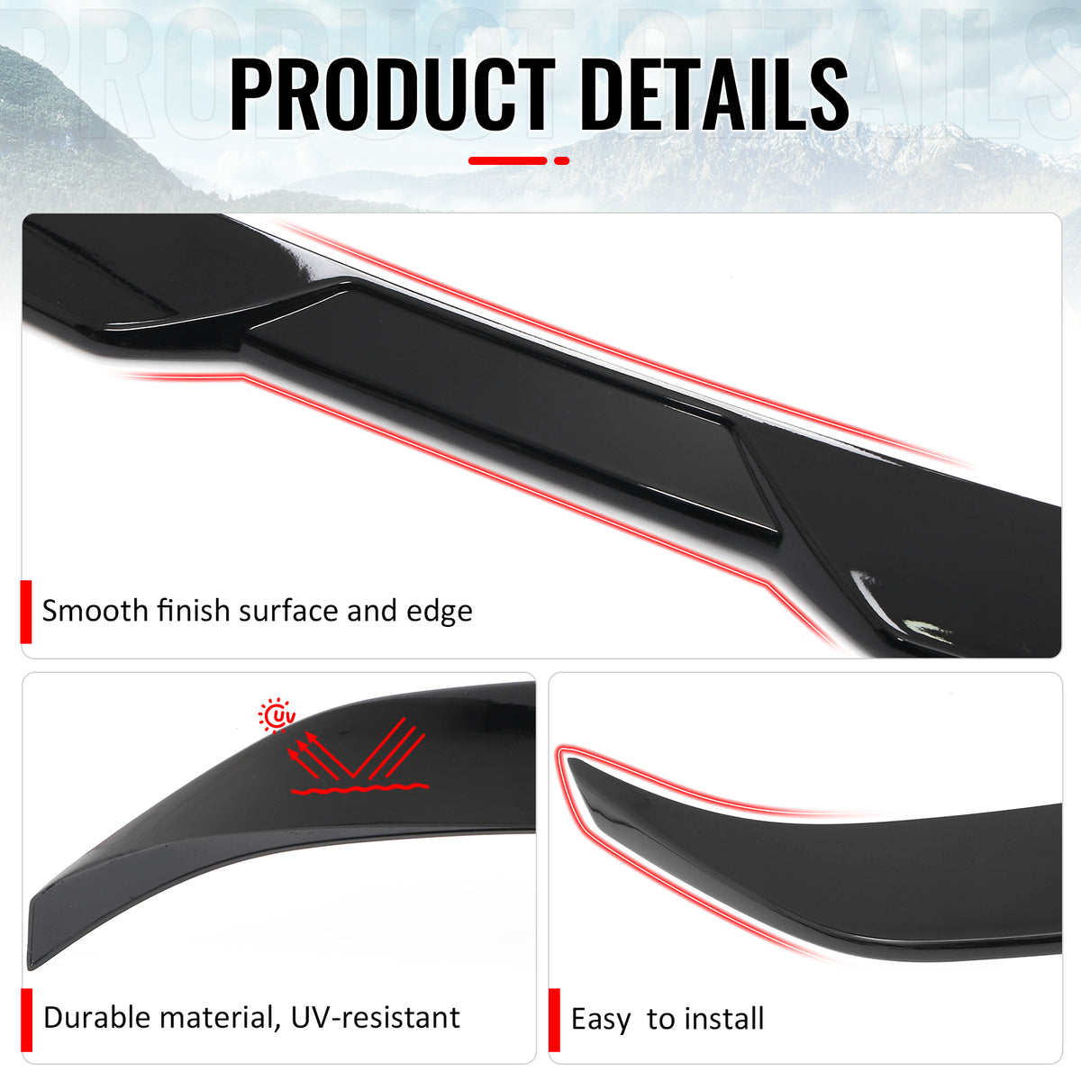 Fits 22-26 BMW 2-Series 230i M240i M2 Performance Trunk Spoiler Gloss Black ABS