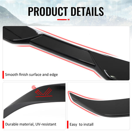 Fits 22-26 BMW 2-Series 230i M240i M2 Performance Trunk Spoiler Gloss Black ABS