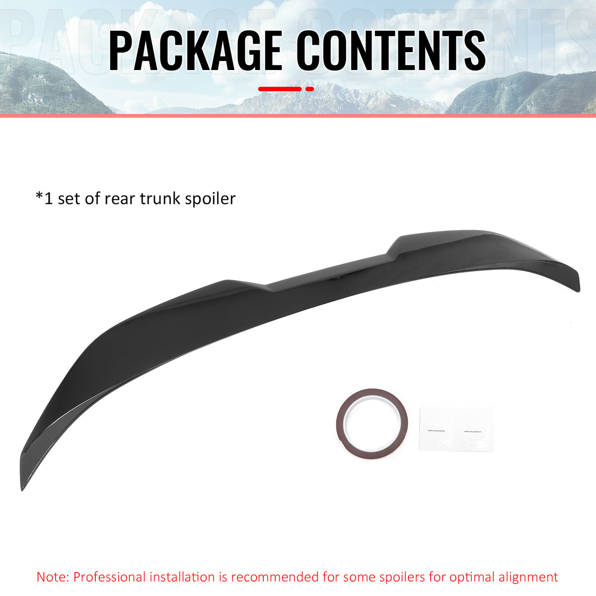 Fits 22-26 BMW 2-Series 230i M240i M2 Performance Trunk Spoiler Gloss Black ABS