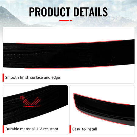 Fits 23-26 BMW 7-Series i7 G70 G73 IKON Style Trunk Spoiler Wing Gloss Black ABS