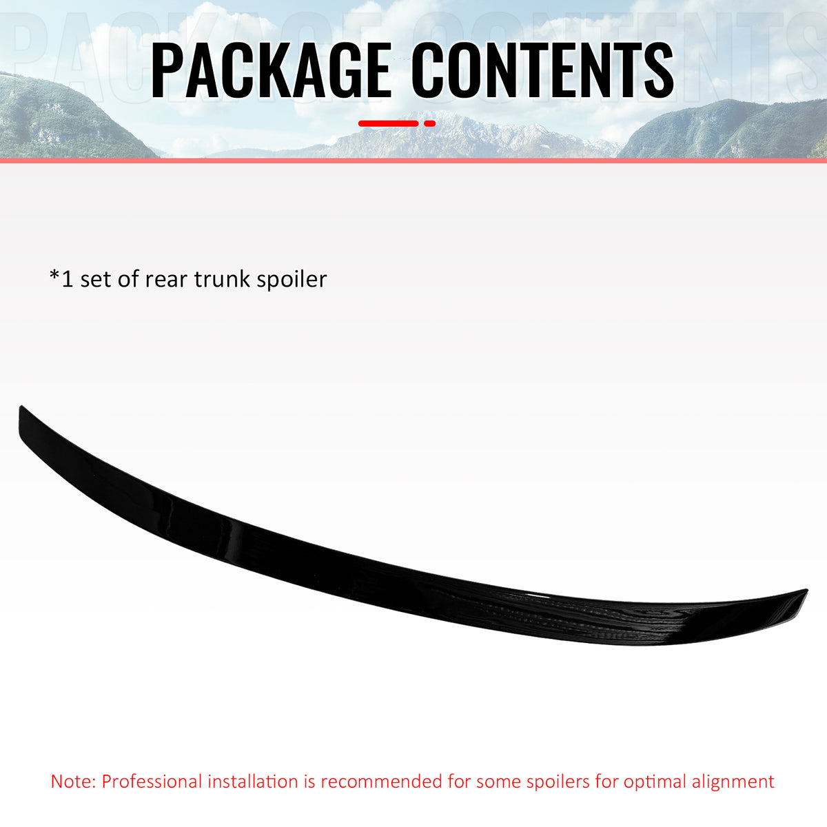 Fits 23-26 BMW 7-Series i7 G70 G73 IKON Style Trunk Spoiler Wing Gloss Black ABS