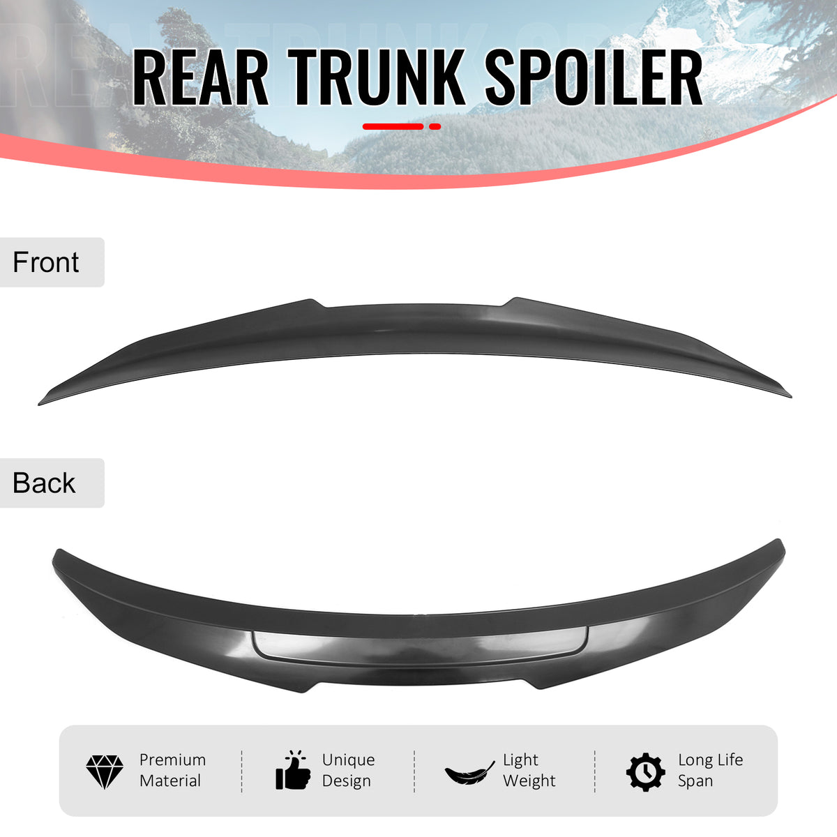 Fits 21-27 BMW G20 3 Series 330i 330e G80 M3 PSM Style Trunk Spoiler Unpainted