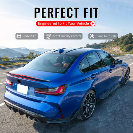 For 2019-2027 BMW G20 3-Series M3 G80 Trunk Spoiler PSM Carbon Fiber Print