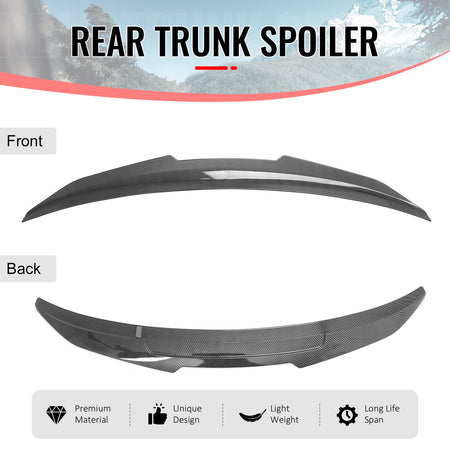 Fits 21-27 BMW G20 3 Series 330i M3 PSM Style Trunk Spoiler Carbon Fiber Print