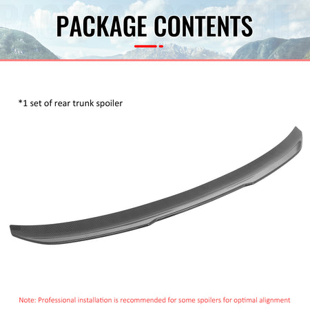 Fits 21-27 BMW G20 3 Series 330i M3 PSM Style Trunk Spoiler Carbon Fiber Print