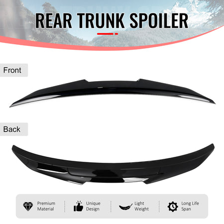 Fits 21-27 BMW G20 3 Series 330i 330e G80 M3 PSM Style Trunk Spoiler Gloss Black
