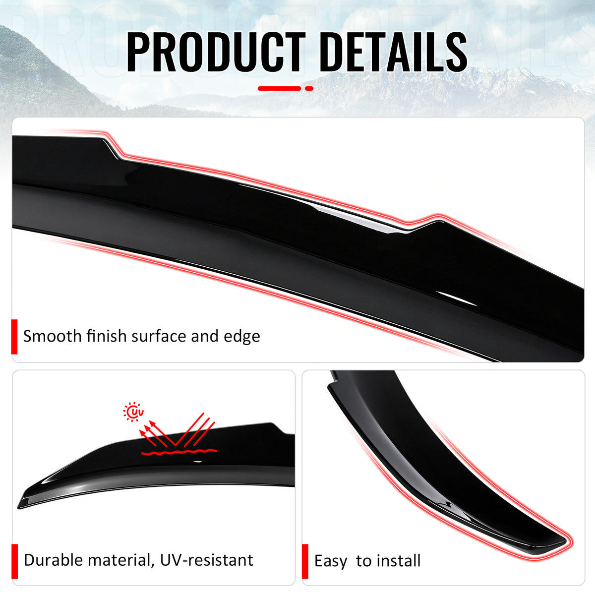 Fits 21-27 BMW G20 3 Series 330i 330e G80 M3 PSM Style Trunk Spoiler Gloss Black