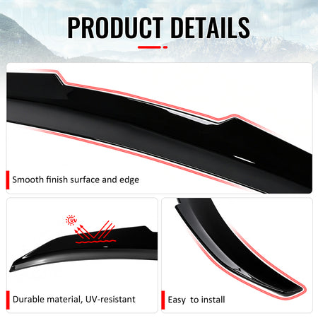 Fits 21-27 BMW G20 3 Series 330i 330e G80 M3 PSM Style Trunk Spoiler Gloss Black