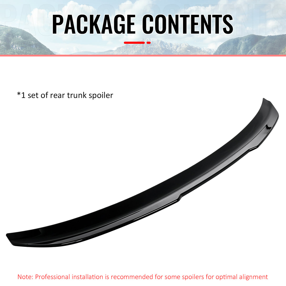Fits 21-27 BMW G20 3 Series 330i 330e G80 M3 PSM Style Trunk Spoiler Gloss Black