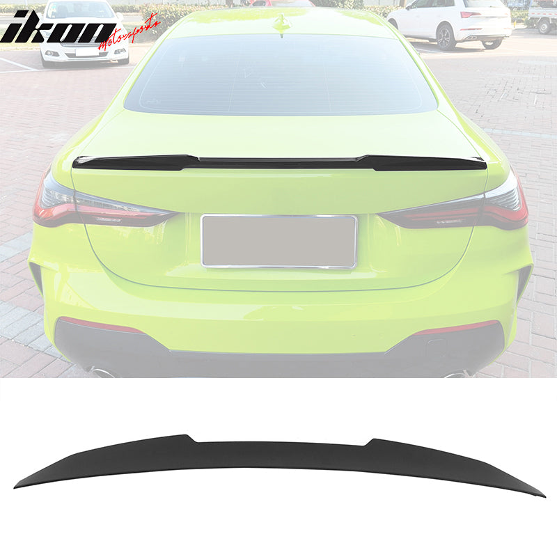 IKON MOTORSPORTS, Trunk Spoiler Compatible With 2021-2023 BMW G22 4 ...