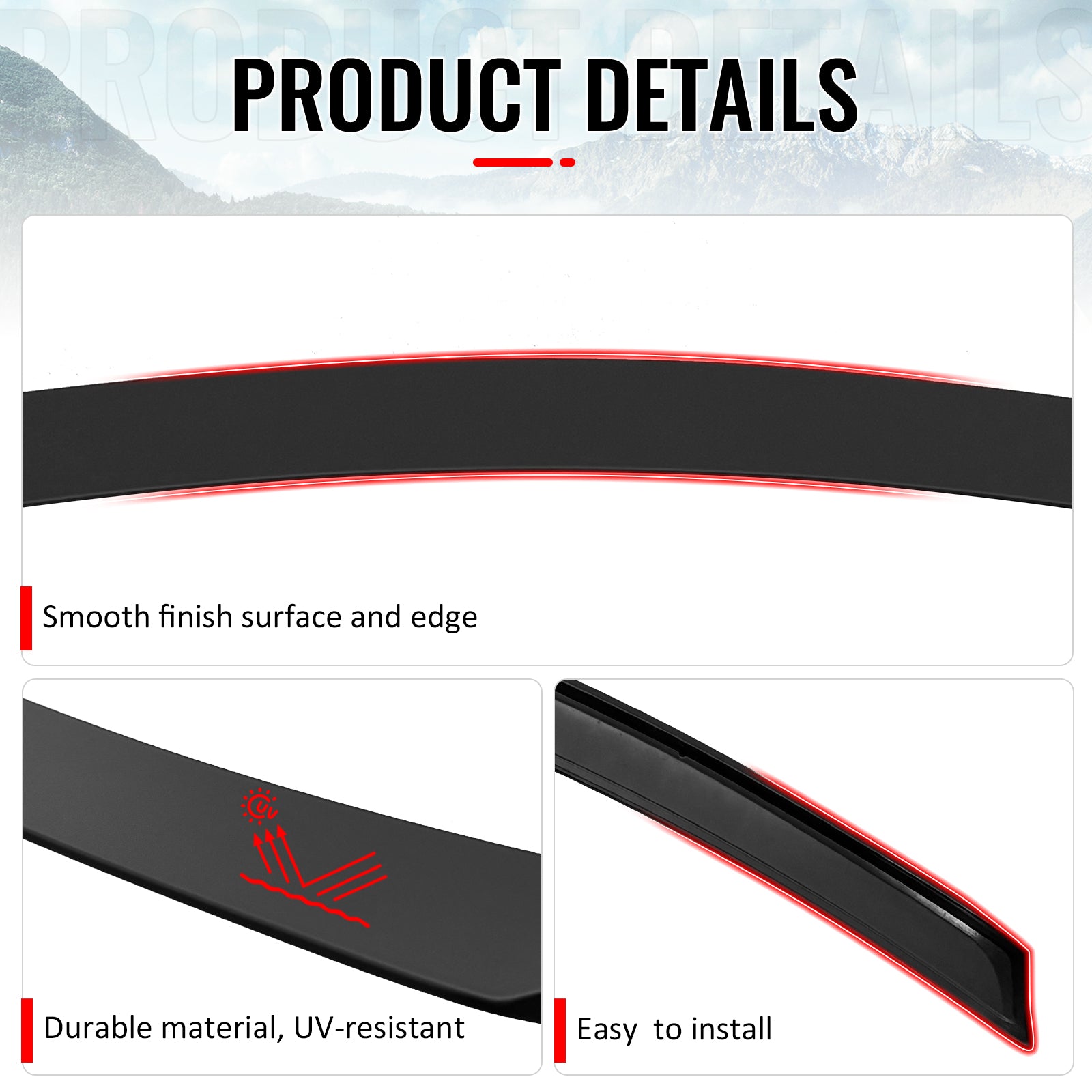 Fits 07-13 Benz W221 S-Class AMG Style Rear Trunk Spoiler Wing Lip Matte Black