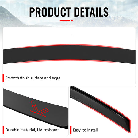 Fits 07-13 Benz W221 S-Class AMG Style Rear Trunk Spoiler Wing Lip Matte Black