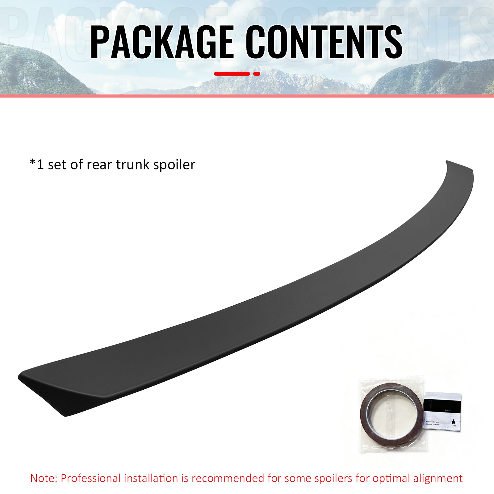 Fits 07-13 Benz W221 S-Class AMG Style Rear Trunk Spoiler Wing Lip Matte Black