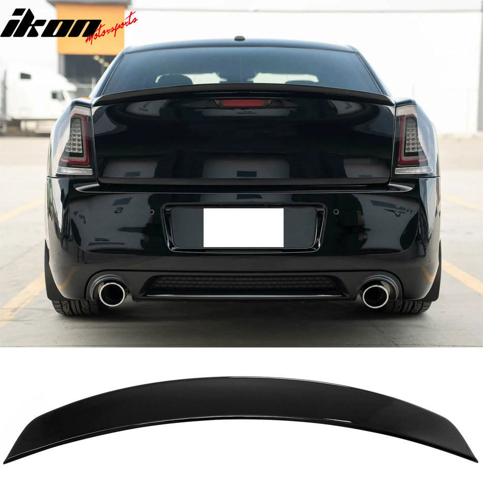 2011-2023 Chrysler 300 SRT Style Rear Trunk Spoiler Wing Gloss Black ABS