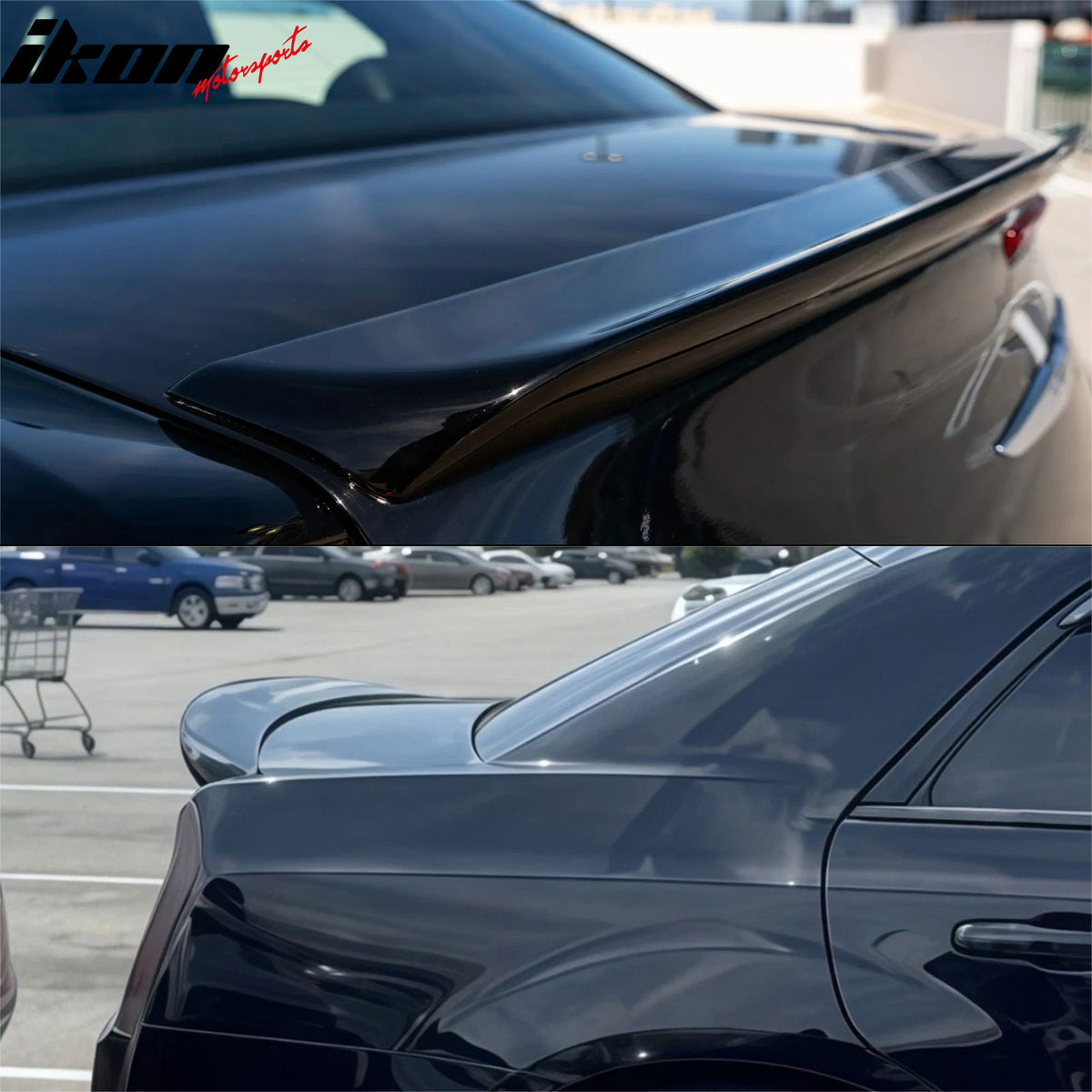 Fits 11-23 Chrysler 300 SRT Style Rear Trunk Spoiler Wing Lip Gloss Black ABS