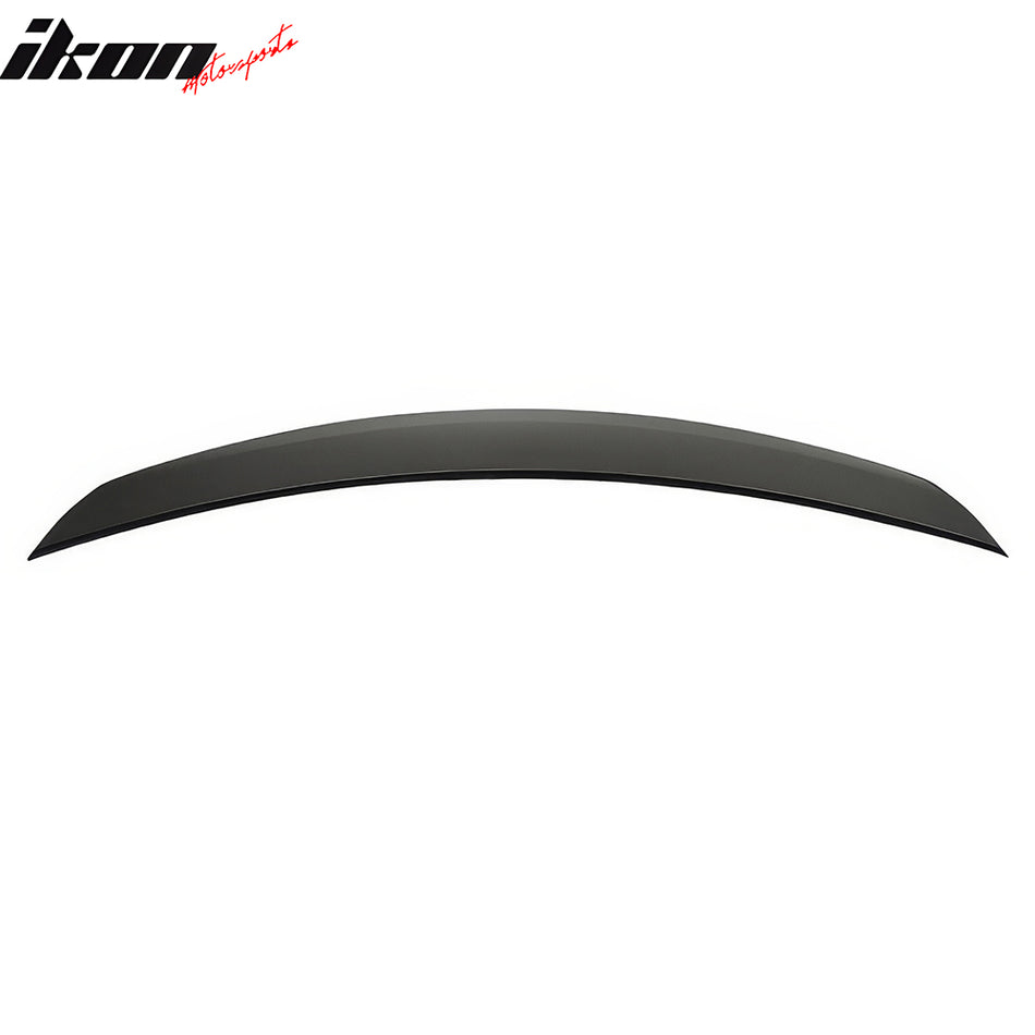 IKON MOTORSPORTS, Trunk Spoiler Compatible with 2011-2023 Chrysler 300, Painted #AXR Brilliant Black Pearl OE Style ABS Plastic Rear Trunk Lid Spoiler Wing Lip