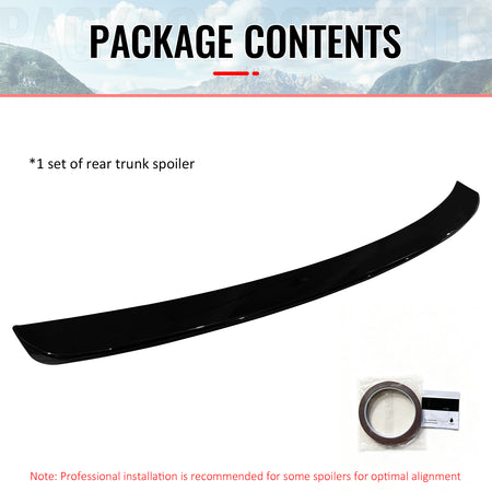 Fits 11-23 Chrysler 300/300C Rear Trunk Boot Spoiler Wing Lip ABS Gloss Black