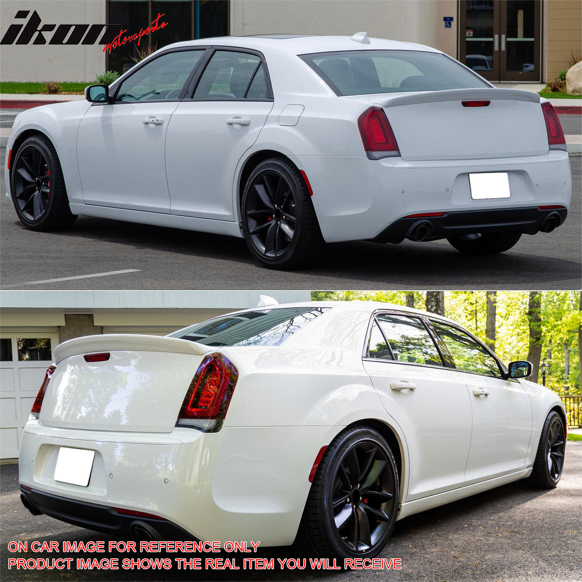 Fits 11-23 Chrysler 300/300C Rear Trunk Boot Spoiler Wing Lip ABS Gloss Black