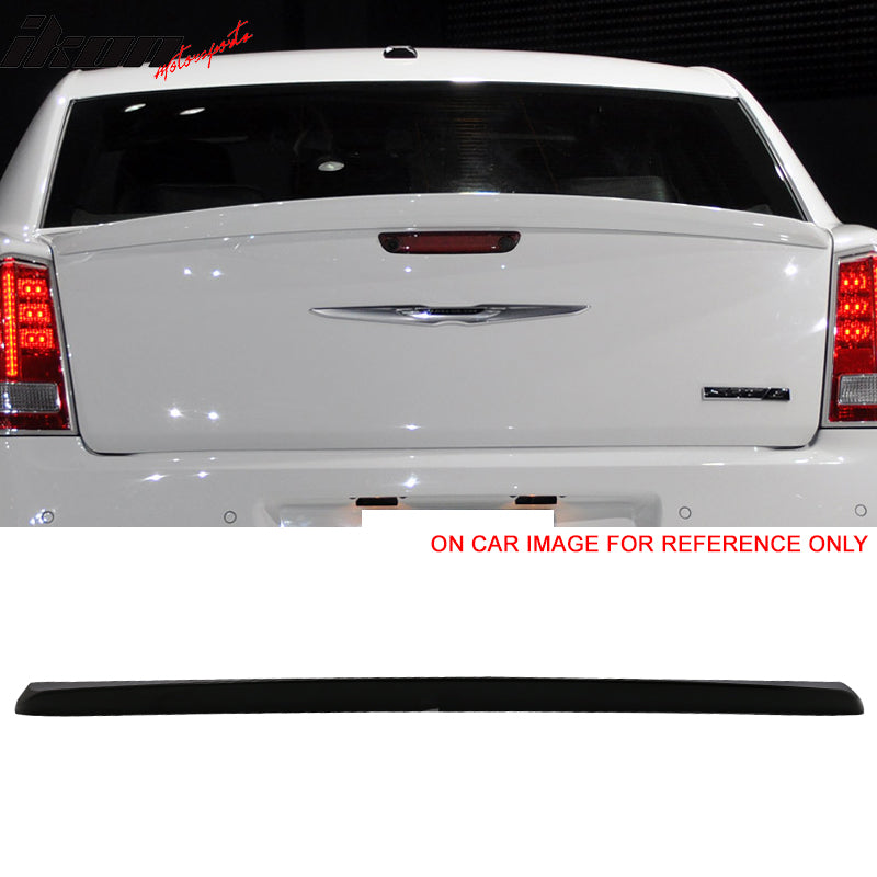 2011-2023 Chrysler 300 Painted #PX8 Black Rear Spoiler Wing ABS