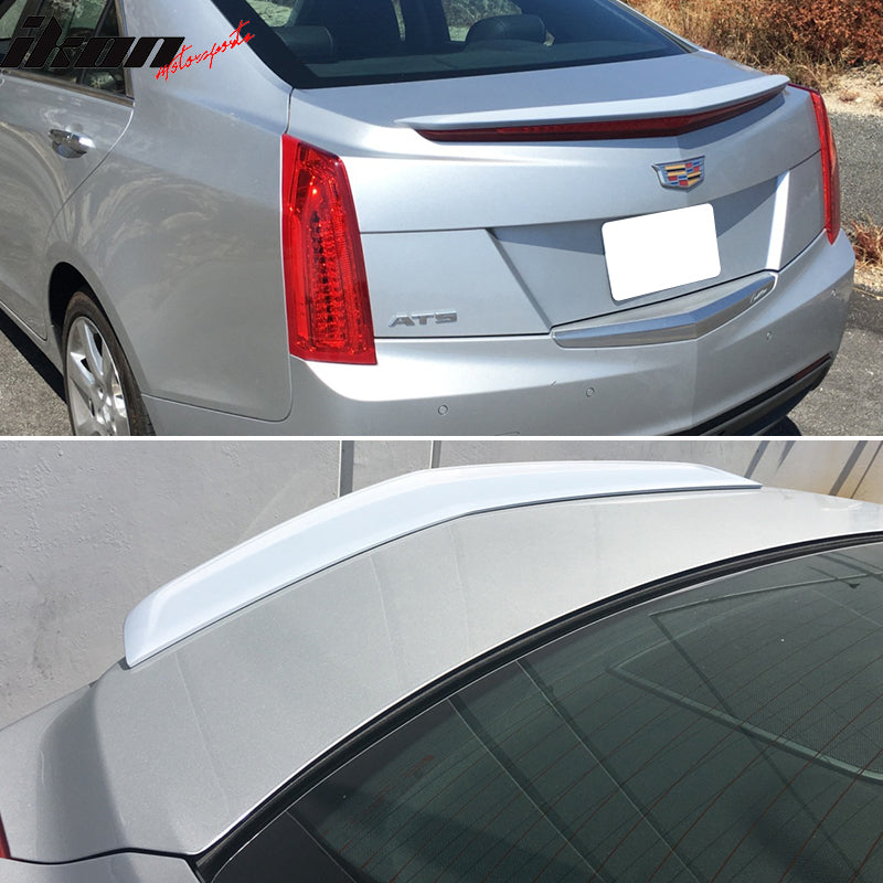 Fits 13-18 Cadillac ATS Painted OE Factory Style Rear Trunk Spoiler Wing ABS