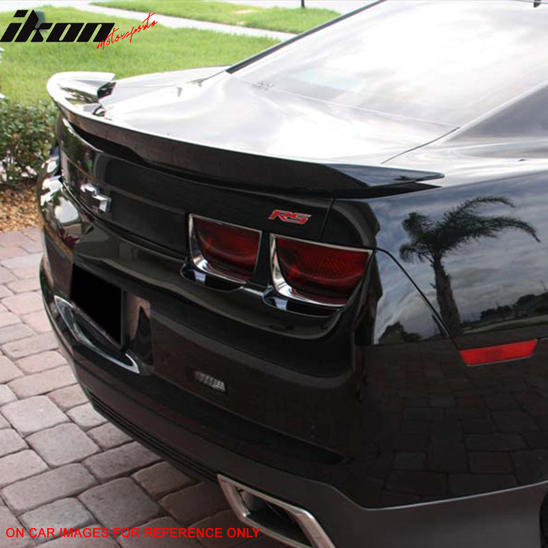Compatible With Camaro ZL1 Style Trunk Spoiler Black 3Rd Brake Light Lamp