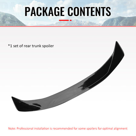 Fits 16-24 Chevrolet Camaro 2DR ZL1 Style Gloss Black Rear Trunk Spoiler ABS