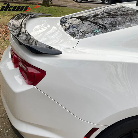 Fits 16-24 Chevrolet Camaro 2DR ZL1 Style Gloss Black Rear Trunk Spoiler ABS