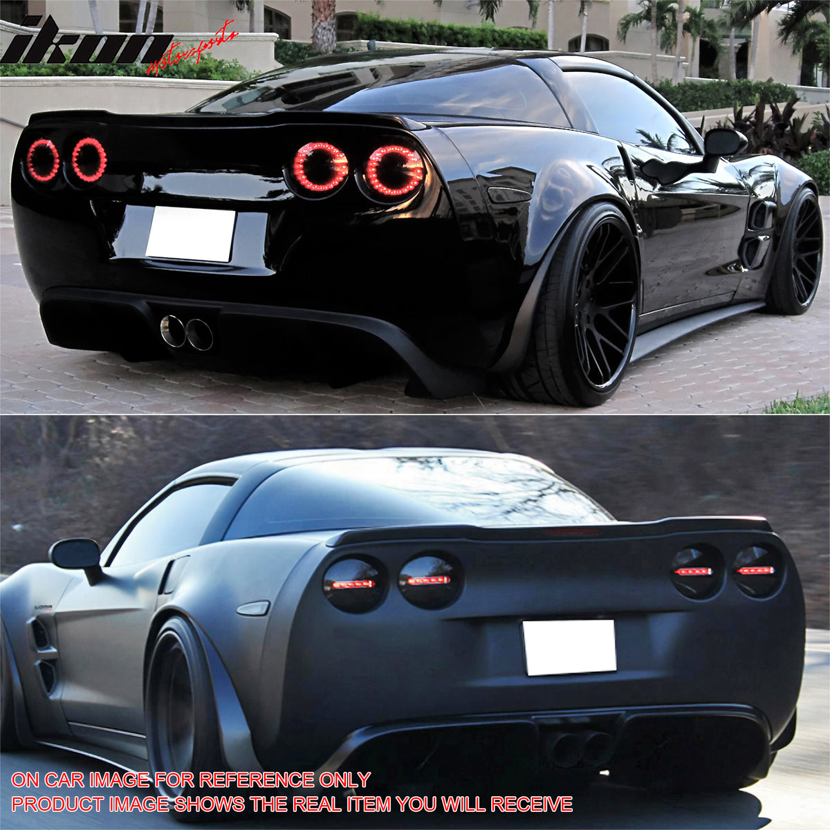 Fits 05-13 Chevy Corvette C6 ZR1 OE Flushmount Trunk Spoiler Painted #WA8555 ABS