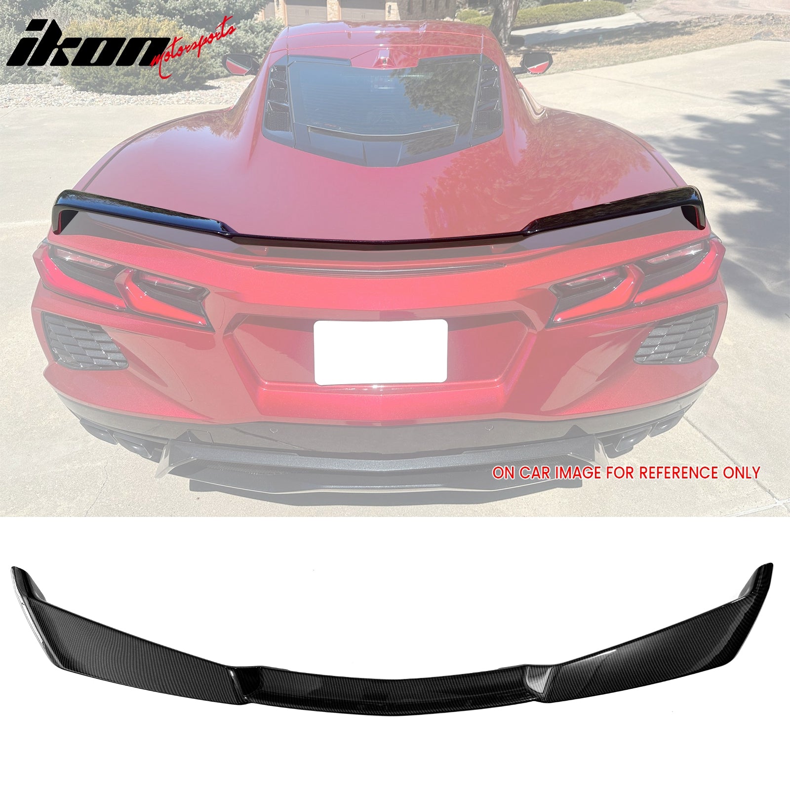 For 20-25 Chevy Corvette C8 Stingray&Z51 Z51 Style Trunk Spoiler Wing ABS