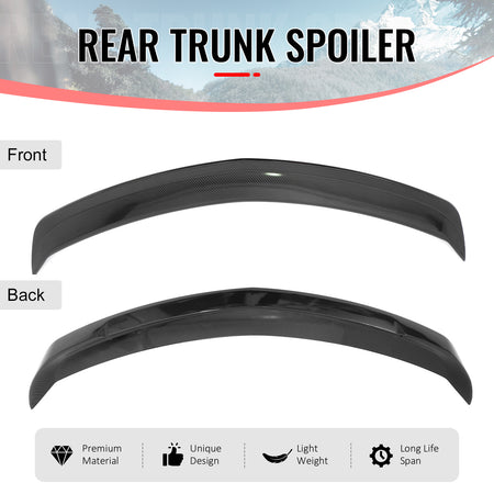 Fits 20-26 Cadillac CT5 V Blackwing Carbon Fiber Print Trunk Spoiler Wing ABS