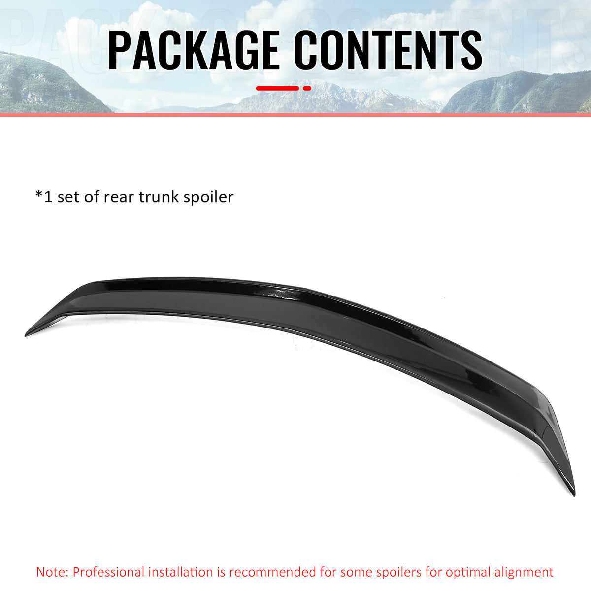 For 20-26 Cadillac CT5 V Blackwing Style Gloss Black Rear Trunk Spoiler Wing ABS