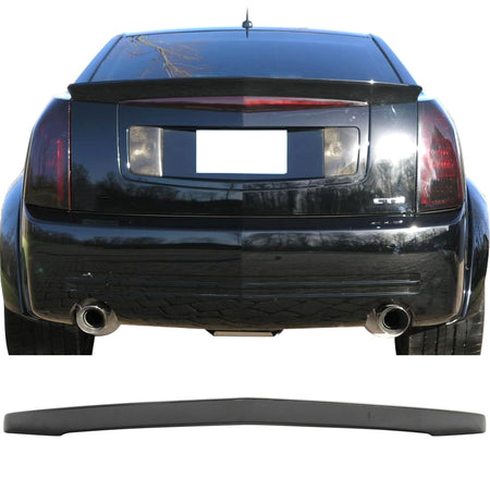 Fits 03-07 Cadillac CTS Sedan OE Style Rear Trunk Spoiler ABS Flush Mount