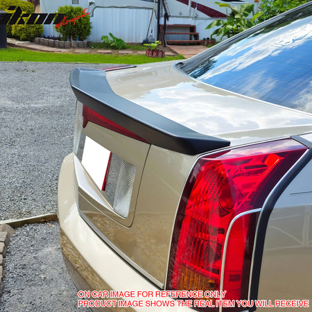 Fits 03-07 Cadillac CTS OE Style Matte Black Rear Trunk Spoiler Wing Unpainted