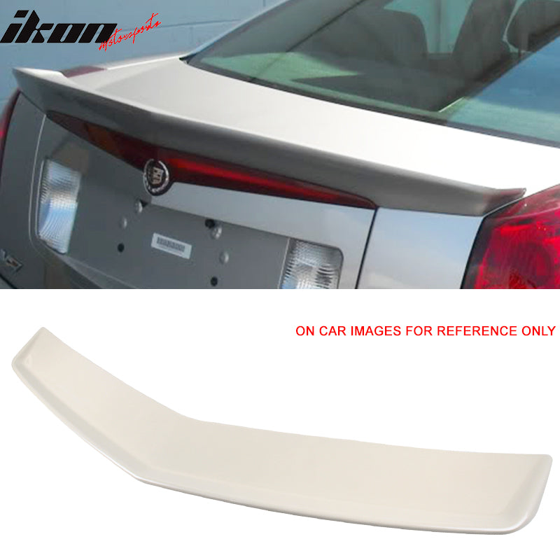 Fits 03-07 Cadillac CTS Sedan OE Style Rear Trunk Spoiler ABS Flush Mount