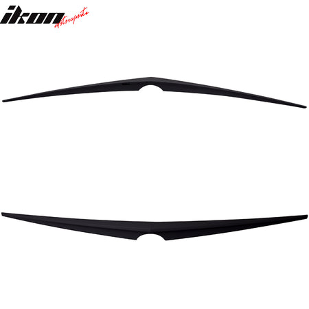 IKON MOTORSPORTS, Trunk Spoiler Compatible With 2010-2016 Cadillac SRX 4-Door, ABS Trunk Boot Lip Spoiler Wing Add On Deck Lid, 2011 2012 2013 2014