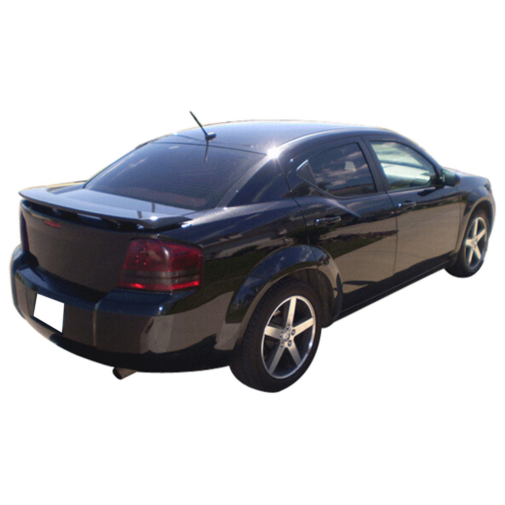 Fits 08-14 Dodge Avenger OE Style Rear Trunk Spoiler Lip Wing Deck Lid Painted
