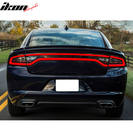 Fits 15-23 Dodge Charger 3PCS OE Style Rear Trunk Spoiler Wing Painted