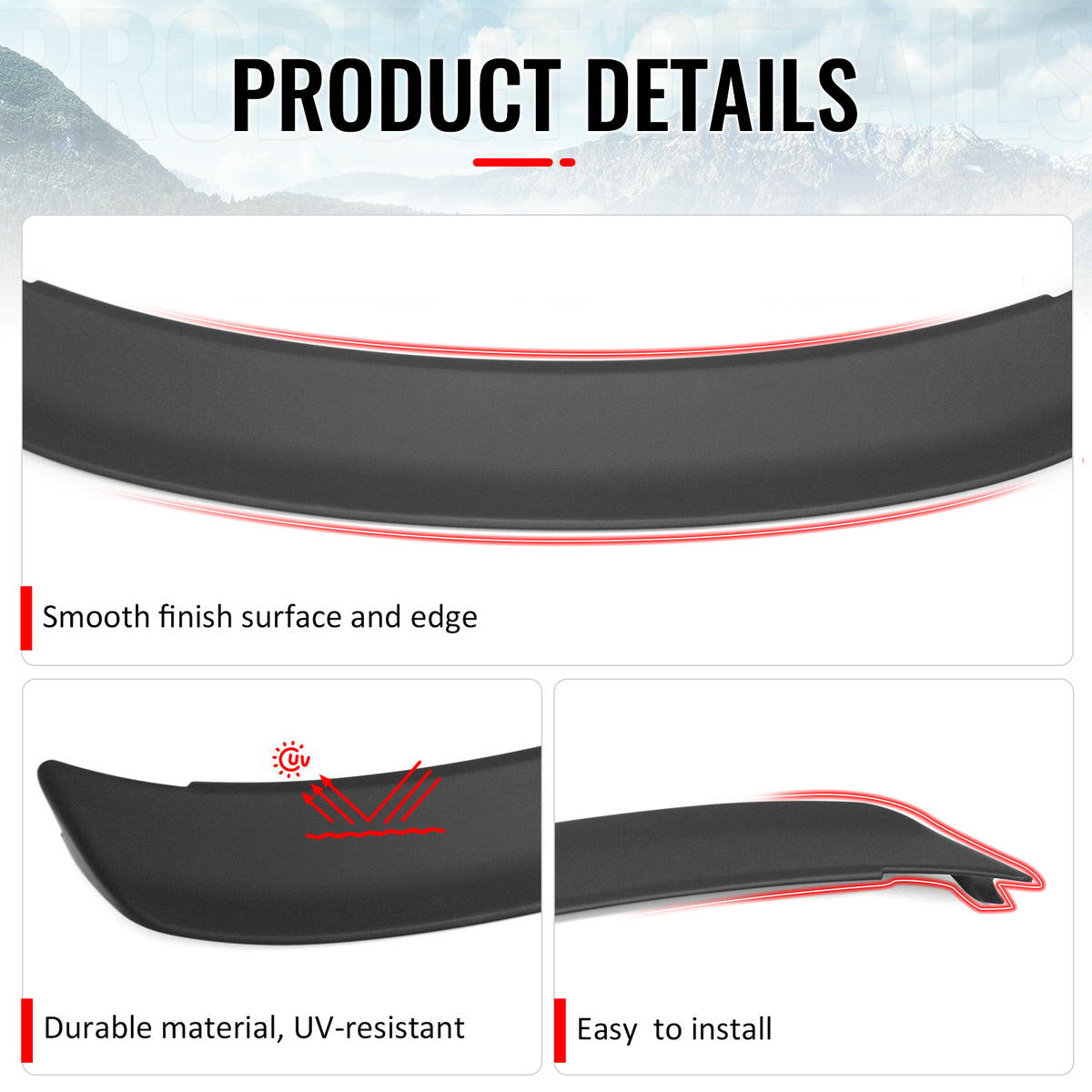 Fits 15-23 Dodge Charger Redeye Style Matte Black Rear Trunk Spoiler Wing ABS