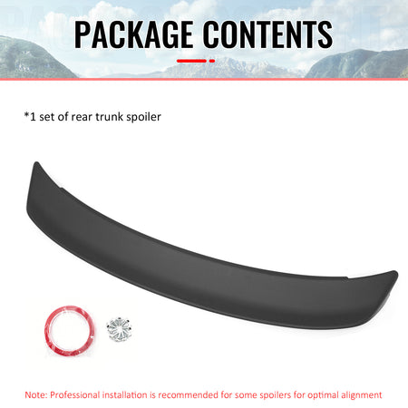 Fits 15-23 Dodge Charger Redeye Style Matte Black Rear Trunk Spoiler Wing ABS