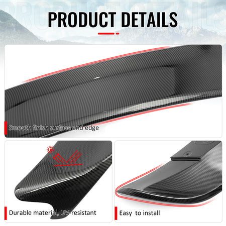 Fits 15-23 Dodge Charger Redeye Carbon Fiber Print Rear Trunk Spoiler Wing ABS