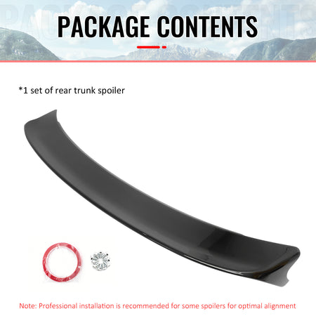 Fits 15-23 Dodge Charger Redeye Style Gloss Black Rear Trunk Spoiler Wing ABS