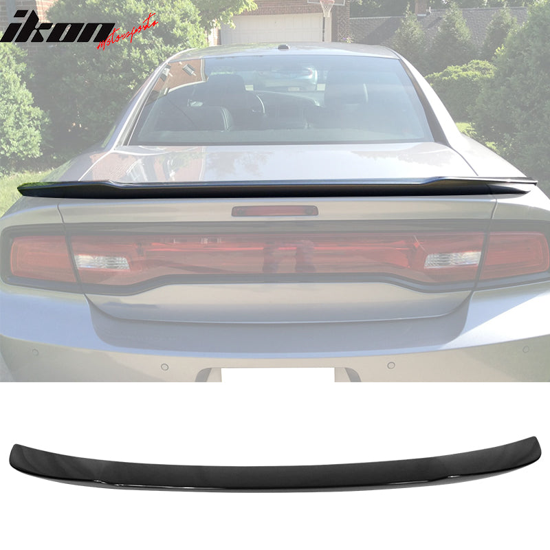 IKON MOTORSPORTS, Trunk Spoiler Compatible With 2011-2014 Dodge