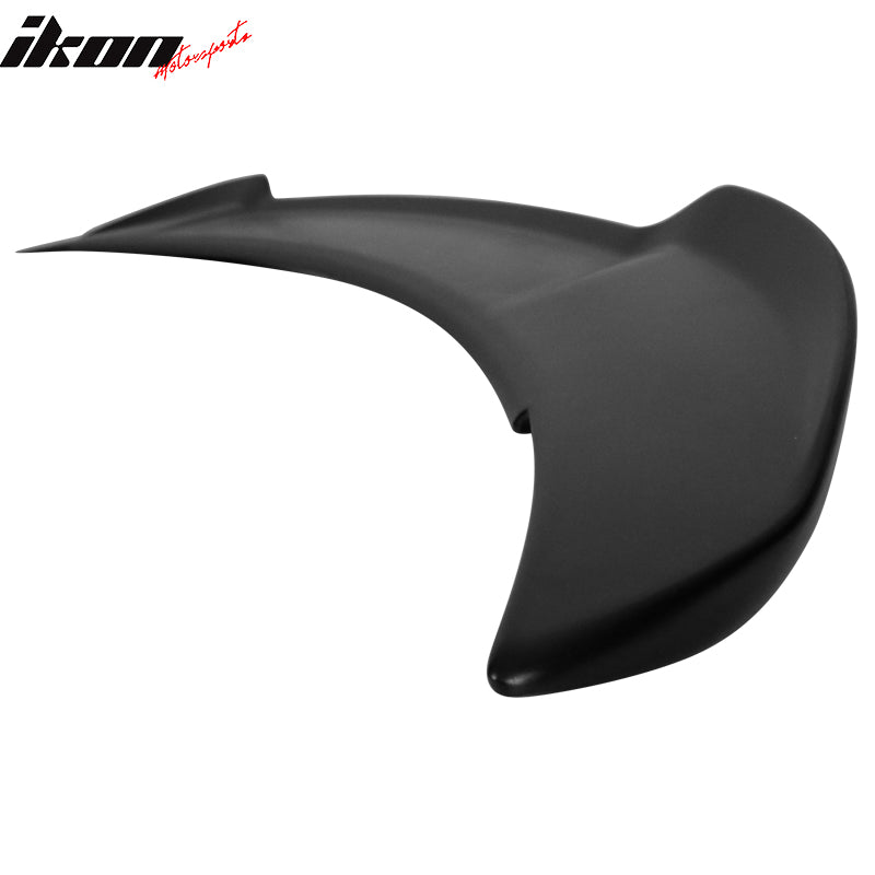 IKON MOTORSPORTS, Rear Trunk Spoiler Compatible With 2011-2014 Dodge Charger, Trunk Lid Spoiler Wing Lip Decklid ABS Plastic V3 Style, 2012 2013