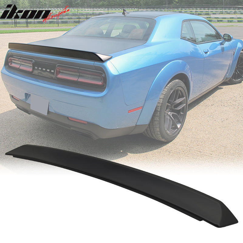 2008-23 Dodge Challenger SRT Hellcat Matte Black Rear Spoiler Wing ABS