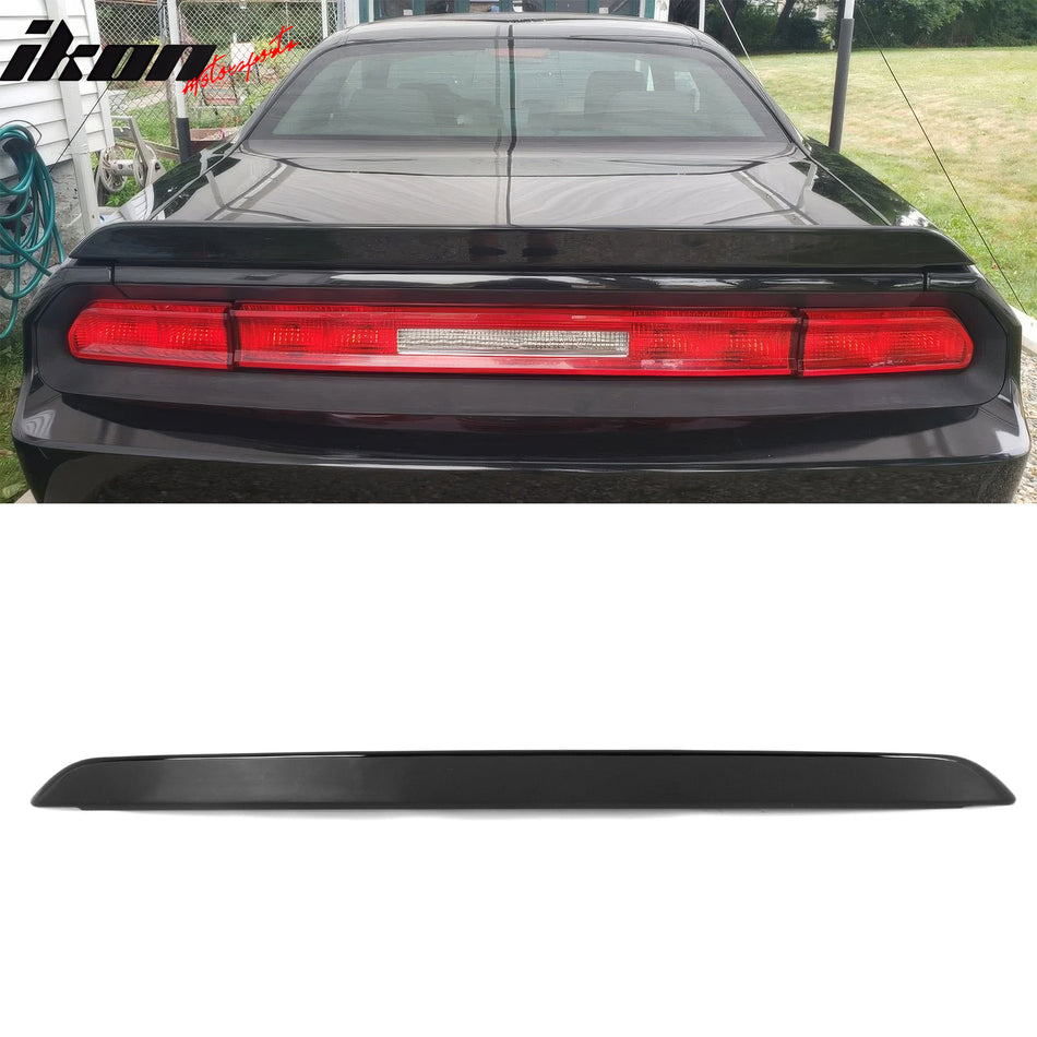 2008-2023 Dodge Challenger SRT Style Gloss Black Trunk Spoiler ABS