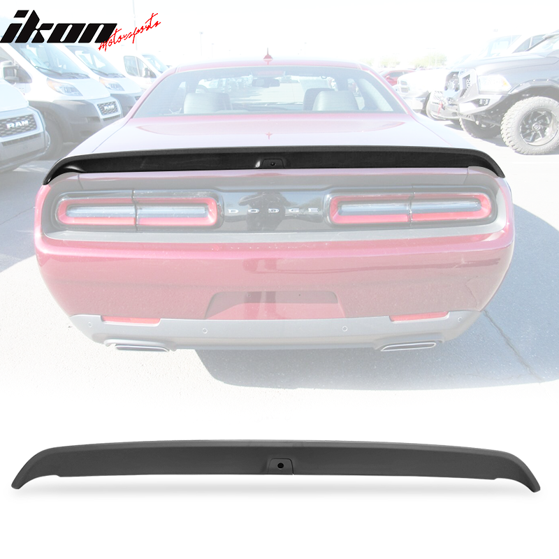 2008-2023 Dodge Challenger Hellcat Matte Black Rear Trunk Spoiler ABS